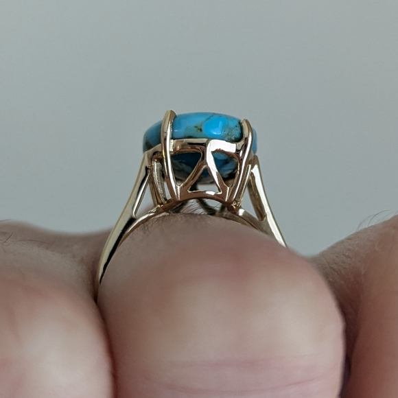 NWT Natural Mohave Turquoise ring size US 7 - Picture 6 of 14